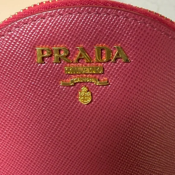 Prada Saffiano Leather Pink Wristlet - Picture 6 of 8